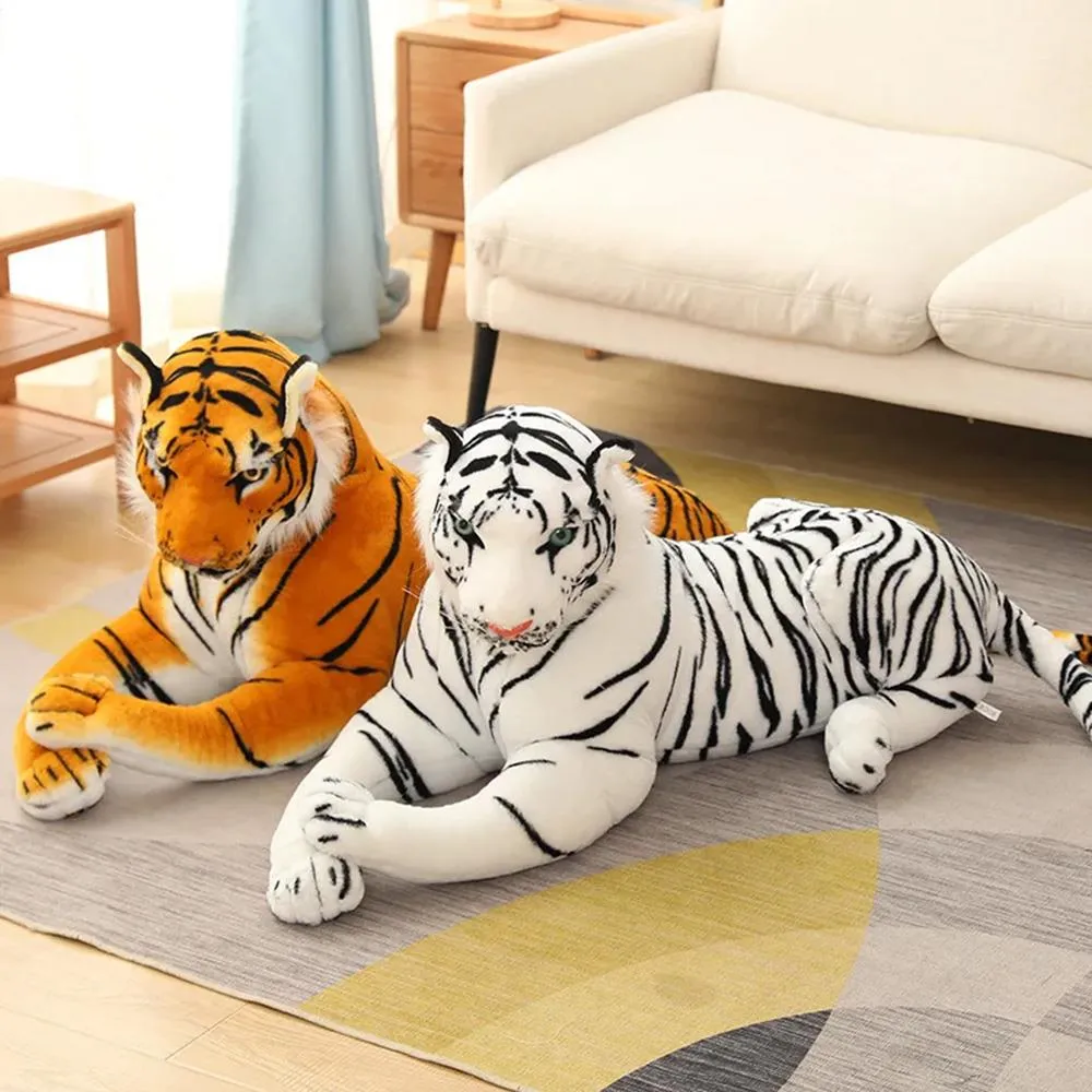 Large White Tiger Soft Plush Toy