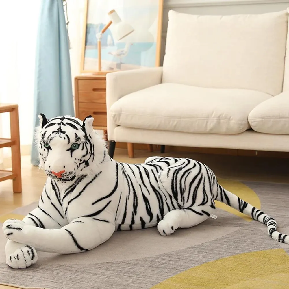 Large White Tiger Soft Plush Toy