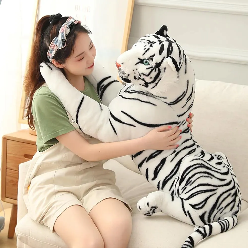 Large White Tiger Soft Plush Toy