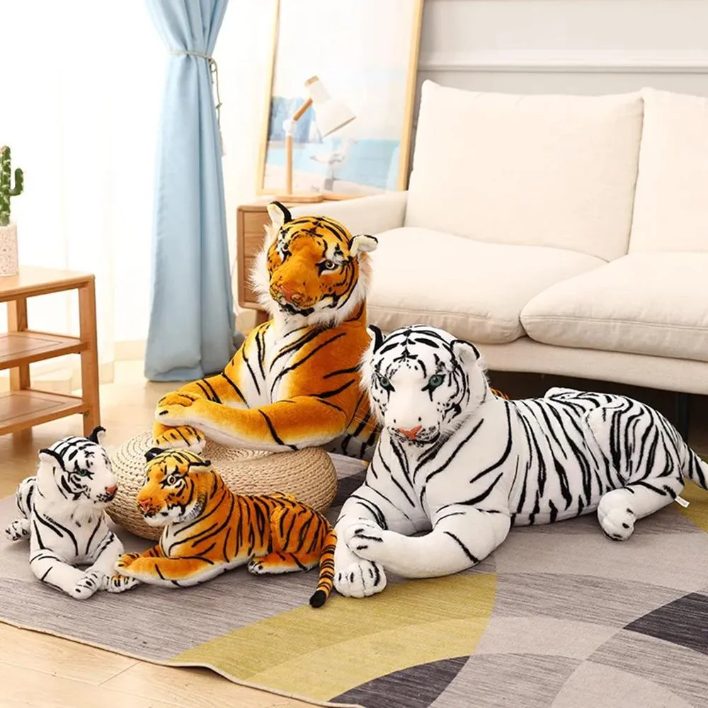 Large White Tiger Soft Plush Toy