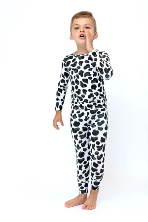 Little Pajama Co. Long Sleeve 2 Piece Set - Cow