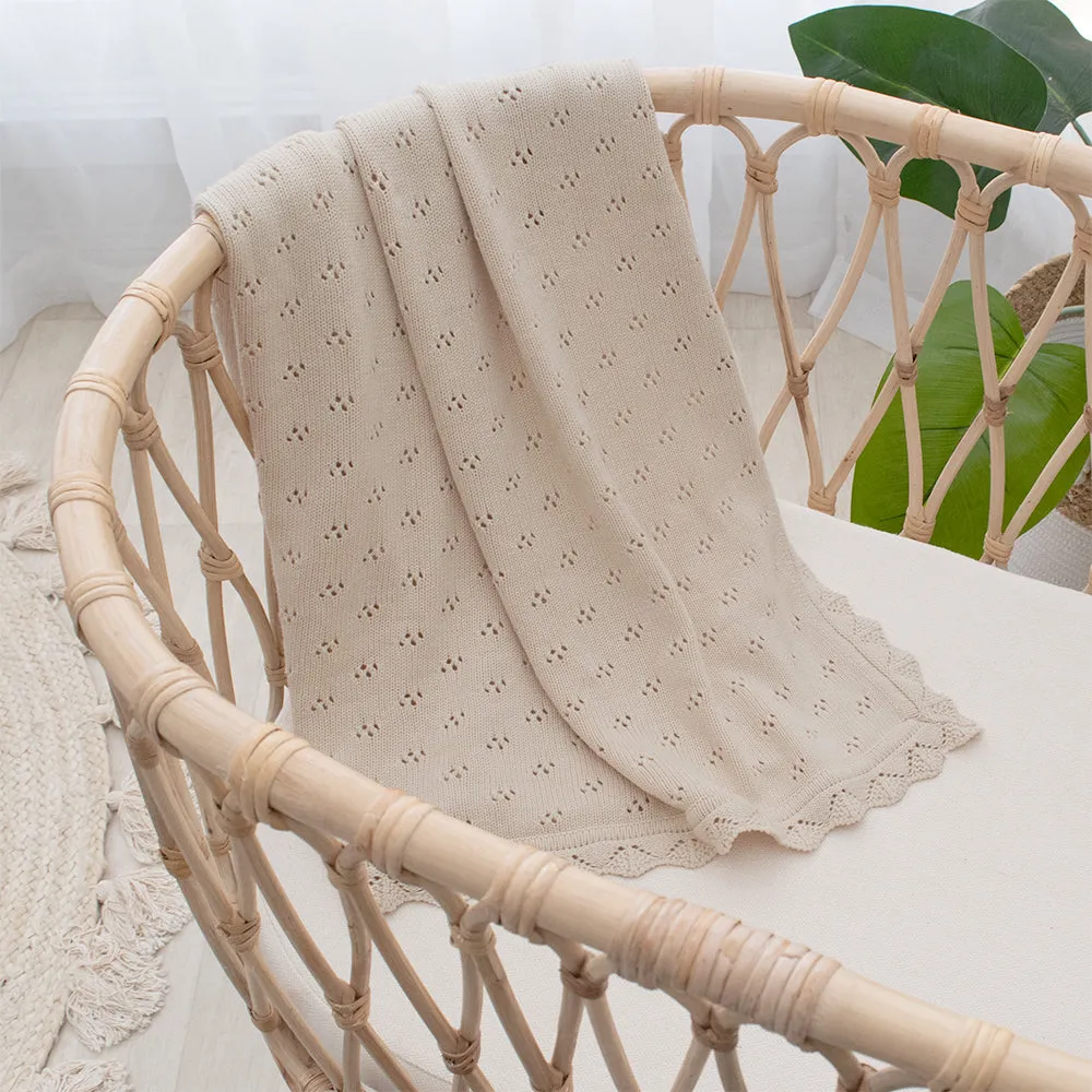 Living Textiles Bamboo Cotton Heirloom Blanket