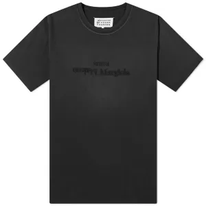 Maison Margiela Faded Logo T-Shirt in Washed Black