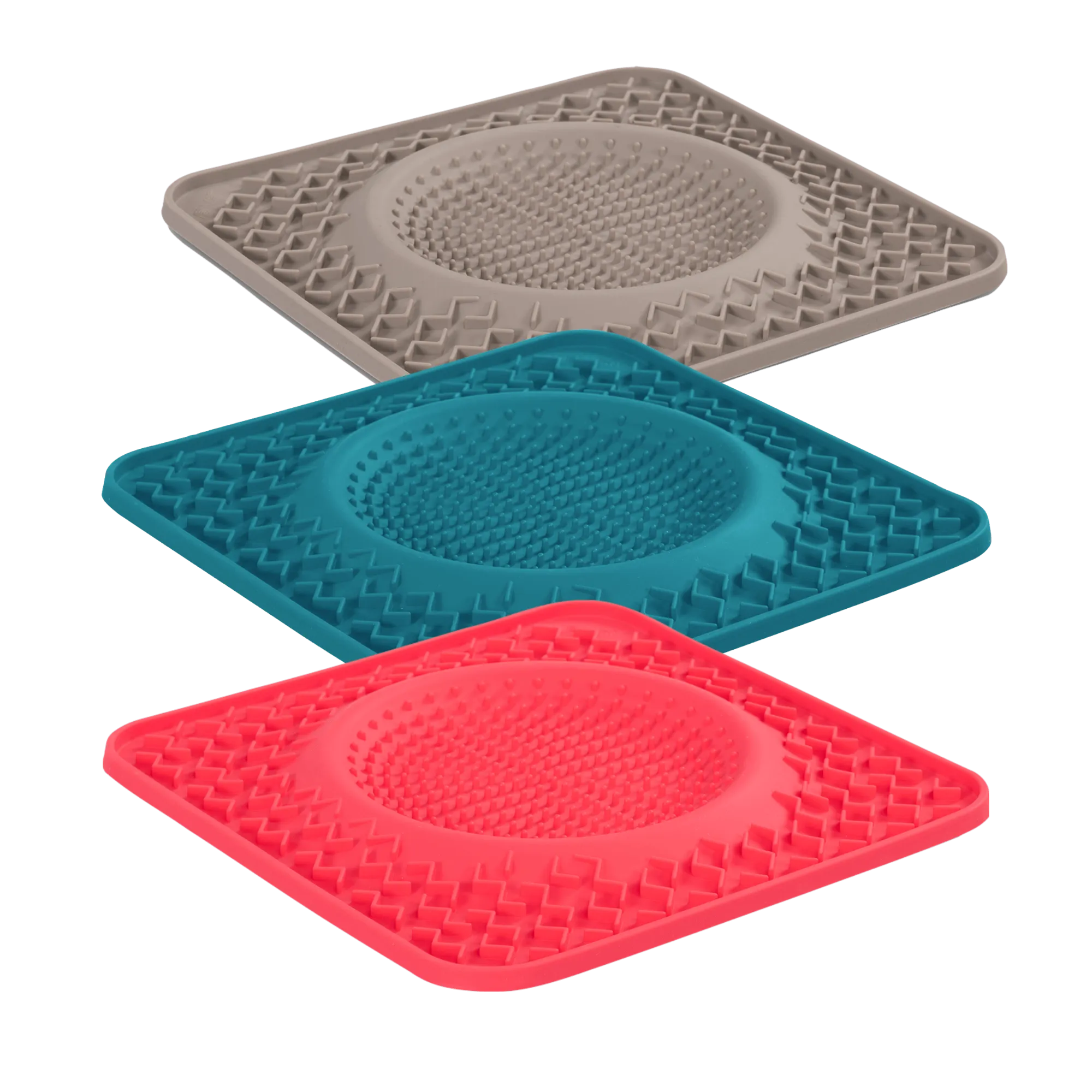 Messy Mutts 10" Therapeutic Dog Lick Bowl Mat, Interactive Dog Feeder