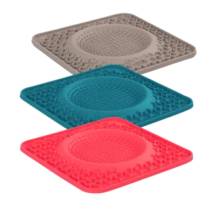 Messy Mutts 10" Therapeutic Dog Lick Bowl Mat, Interactive Dog Feeder