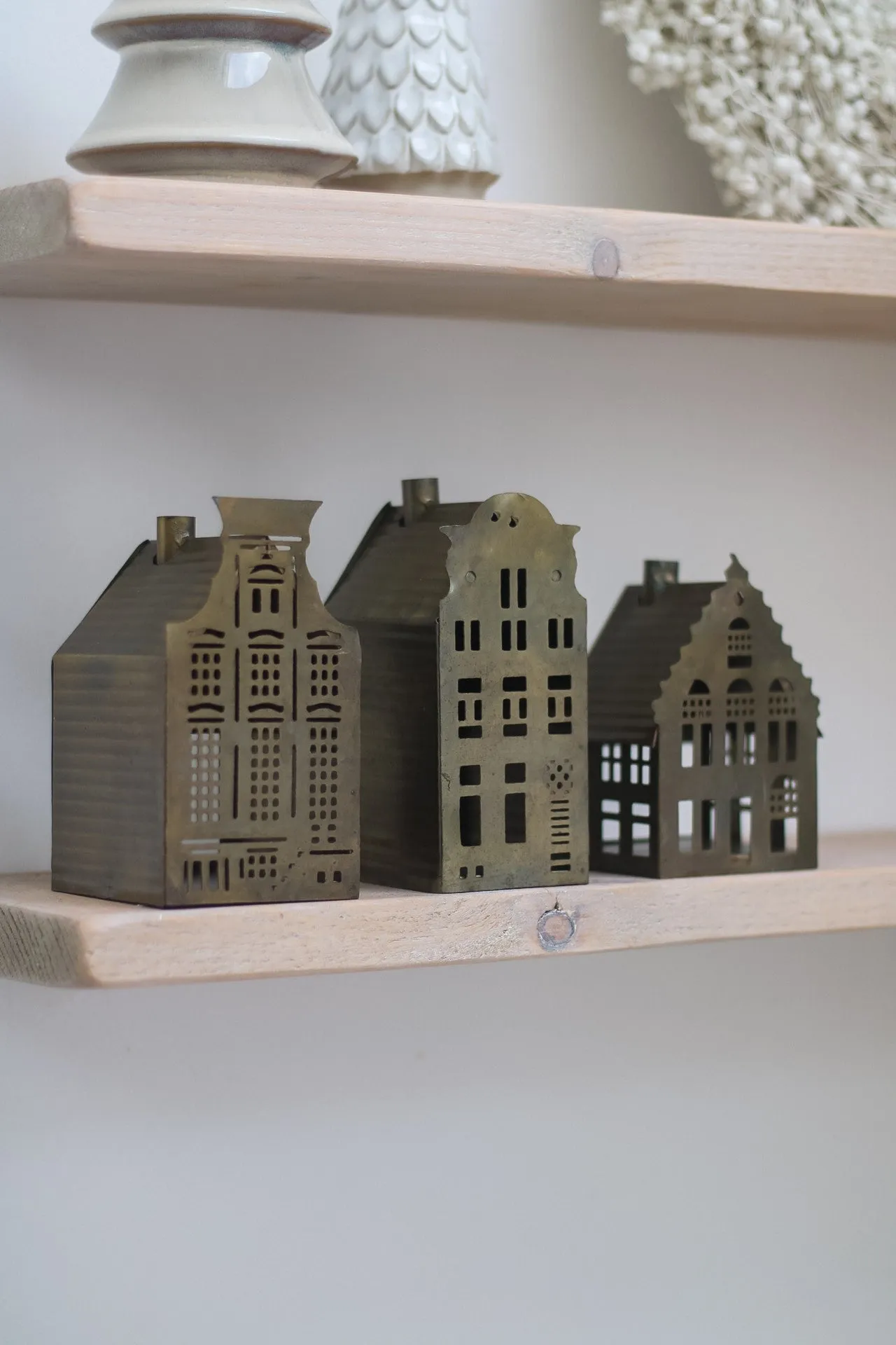 Mini Metal Town Houses | Set of 3