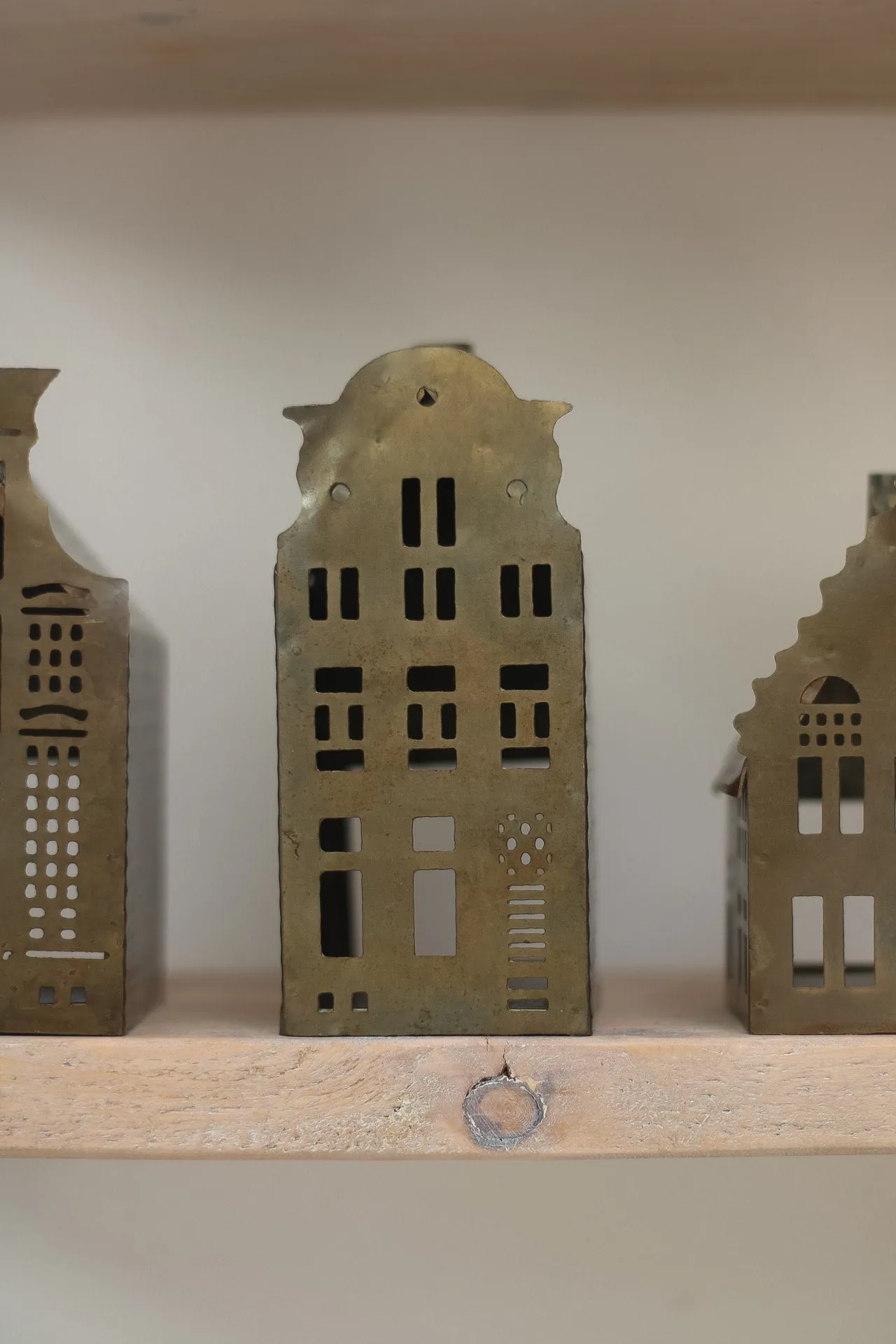 Mini Metal Town Houses | Set of 3