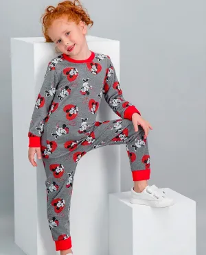 Minnie Mouse Girls Jammies - Grey