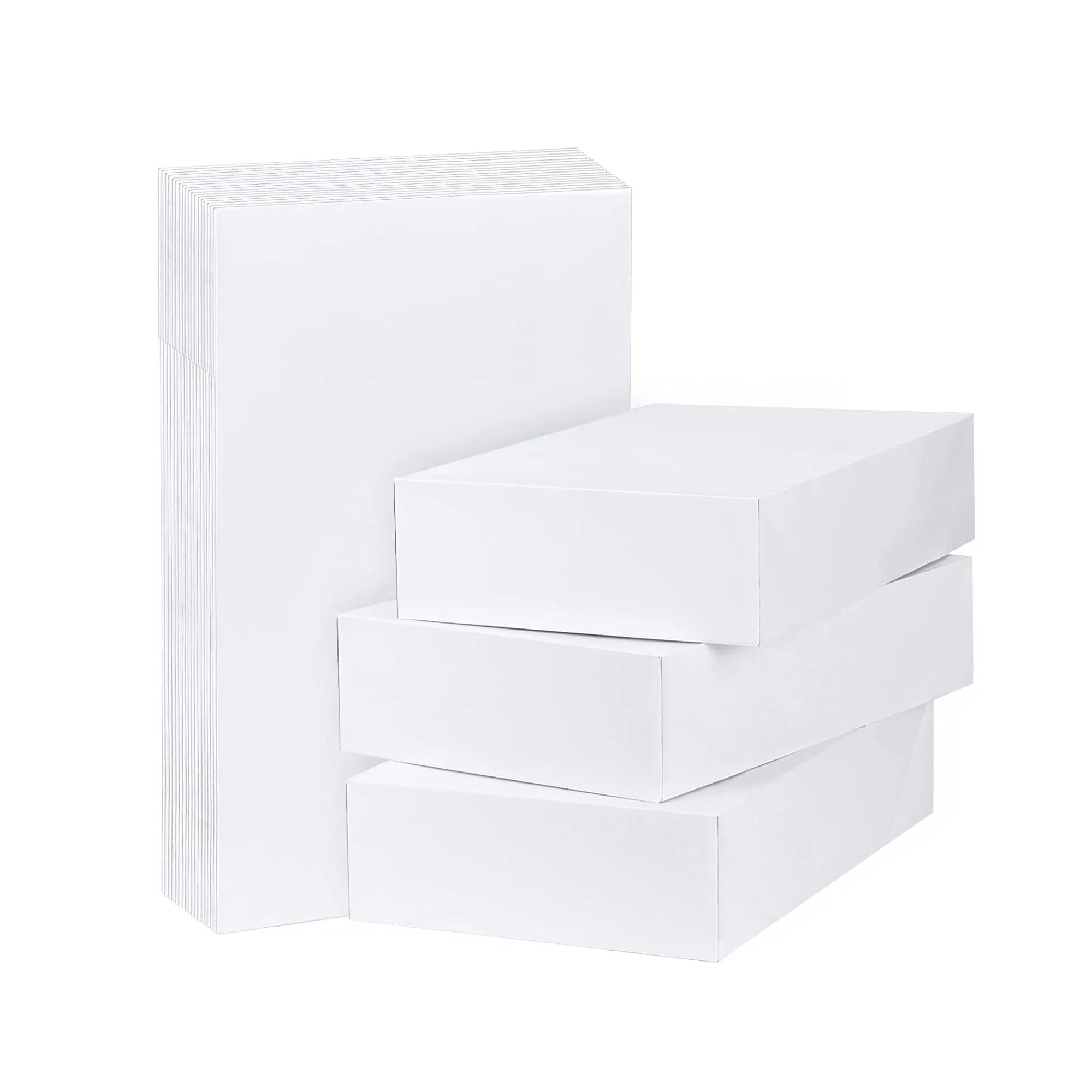 Moretoes 20 Pack Large Gift Boxes with Lids and Extra Depth (X-Large Shirt Robe Boxes Bulk for Wrapping Gifts)