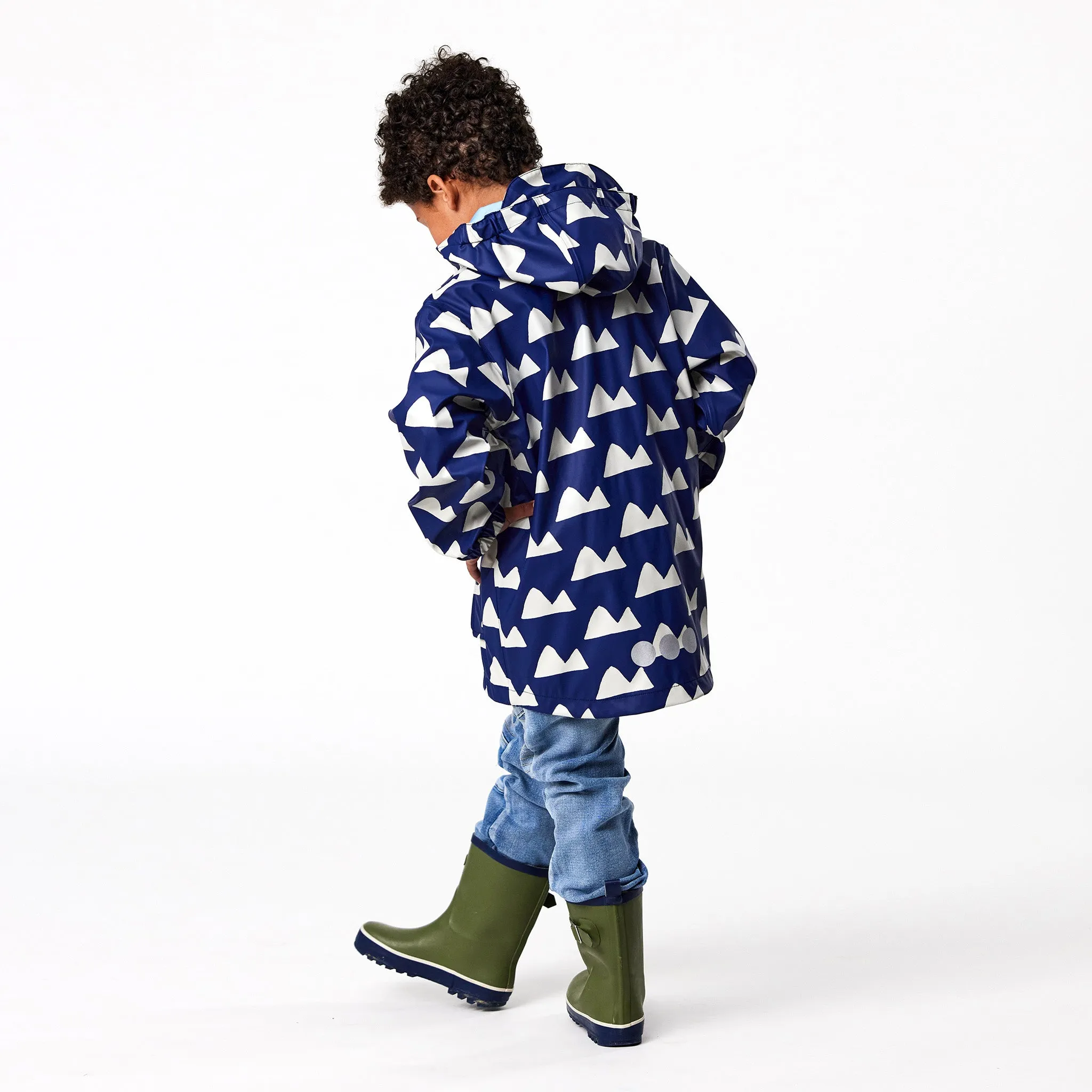 Navy Peak to Peak Recycled Unlined Raincoat