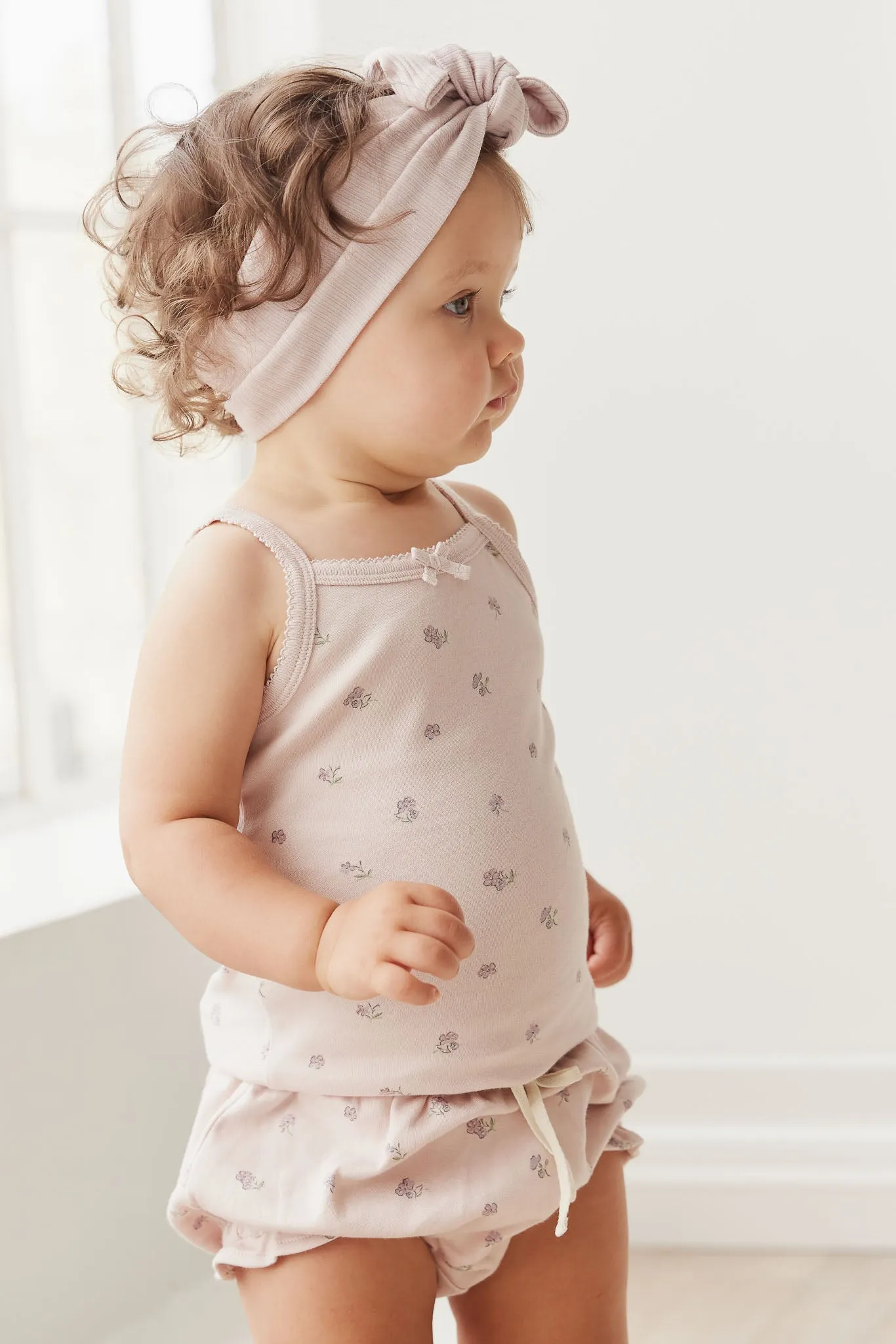 Organic Cotton Frill Bloomer - Meredith Violet