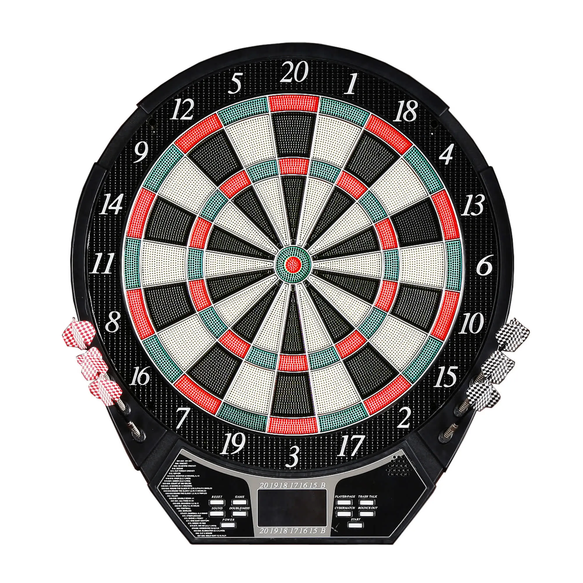 Outlaw Electronic Dartboard and 81-in Free-Standing Cabinet - Cherry Finish