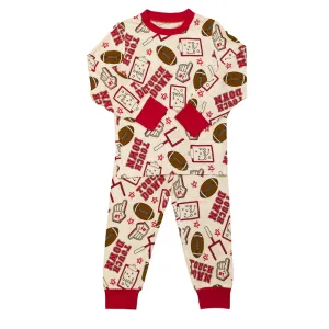 Red Touchdown Bamboo Pajamas