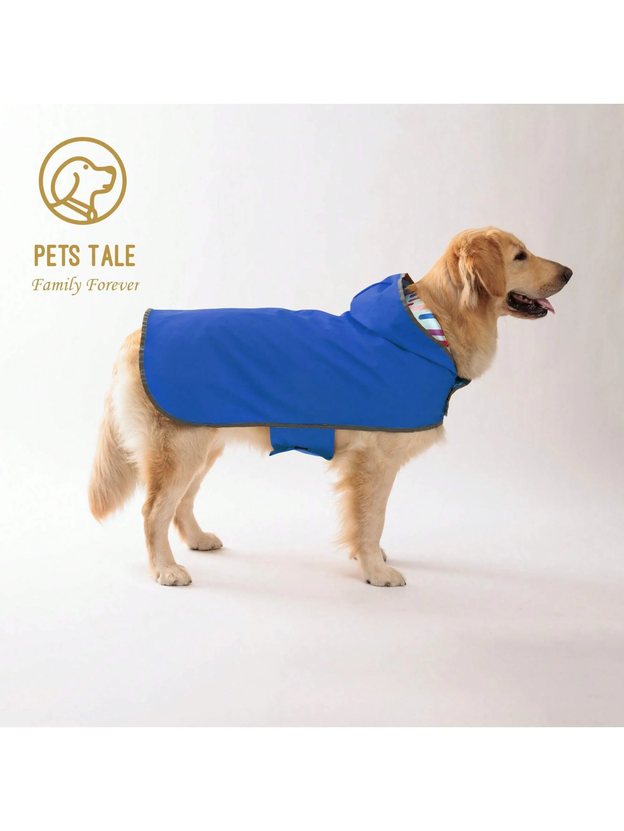 Reversible Waterproof Dog Raincoat - Yellow Double Layer Coat