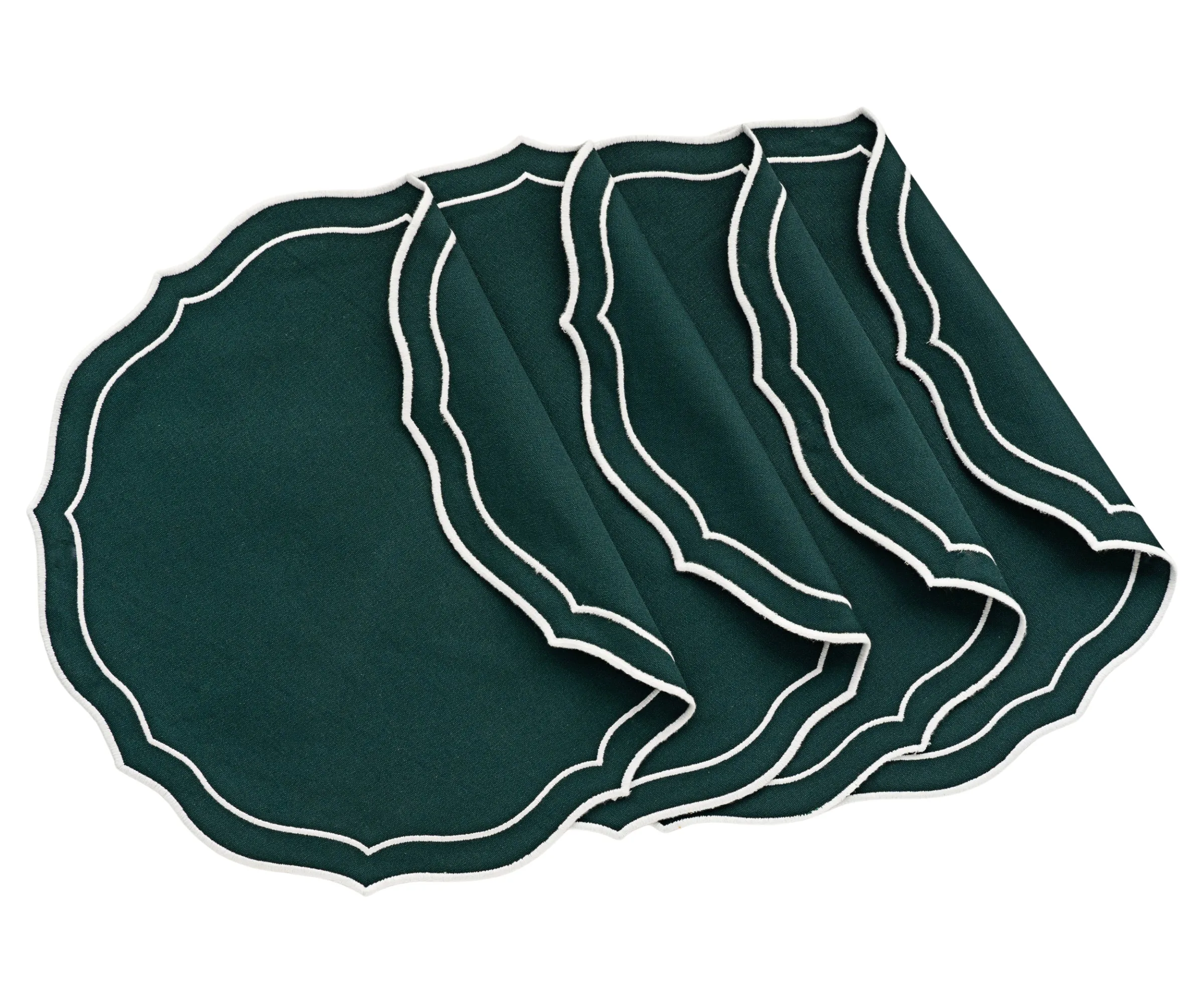 Round Scalloped Table Mats