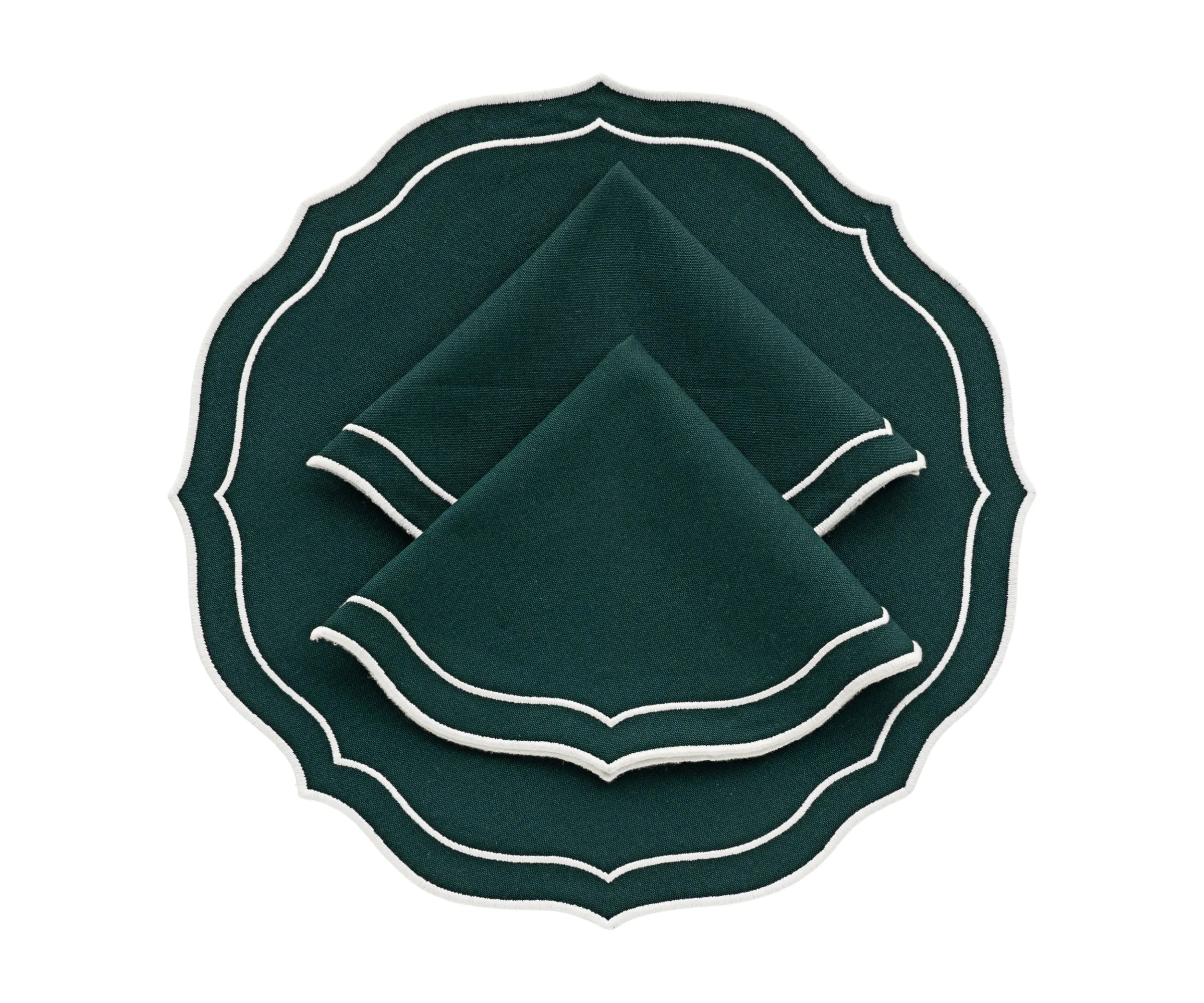 Round Scalloped Table Mats