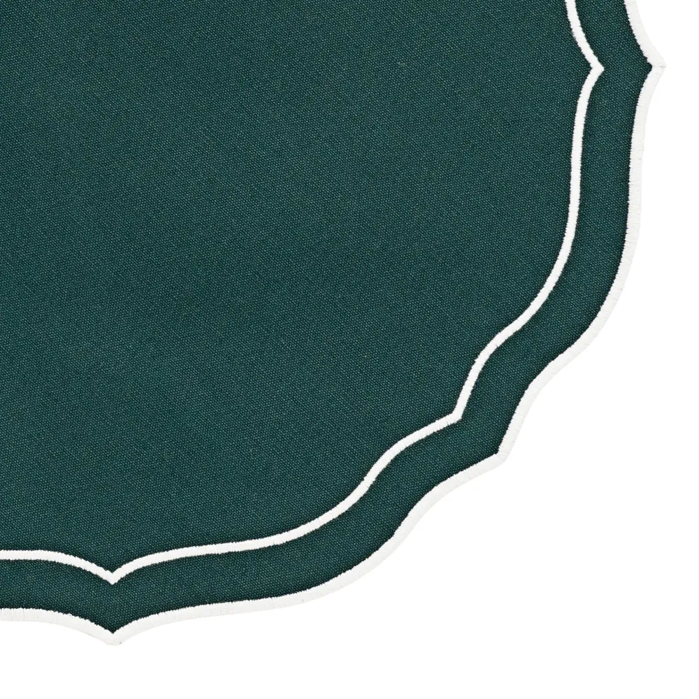 Round Scalloped Table Mats