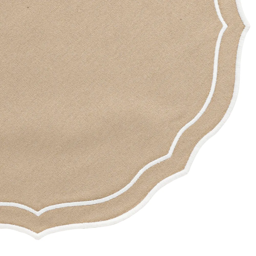 Round Scalloped Table Mats