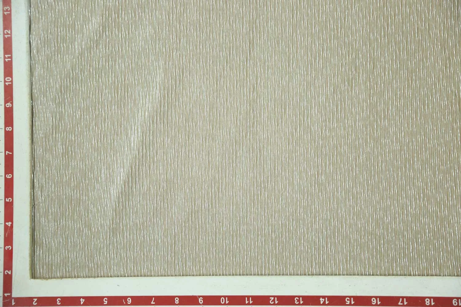 Silver Foil on Beige Foil Print Pleated Knit Fabric