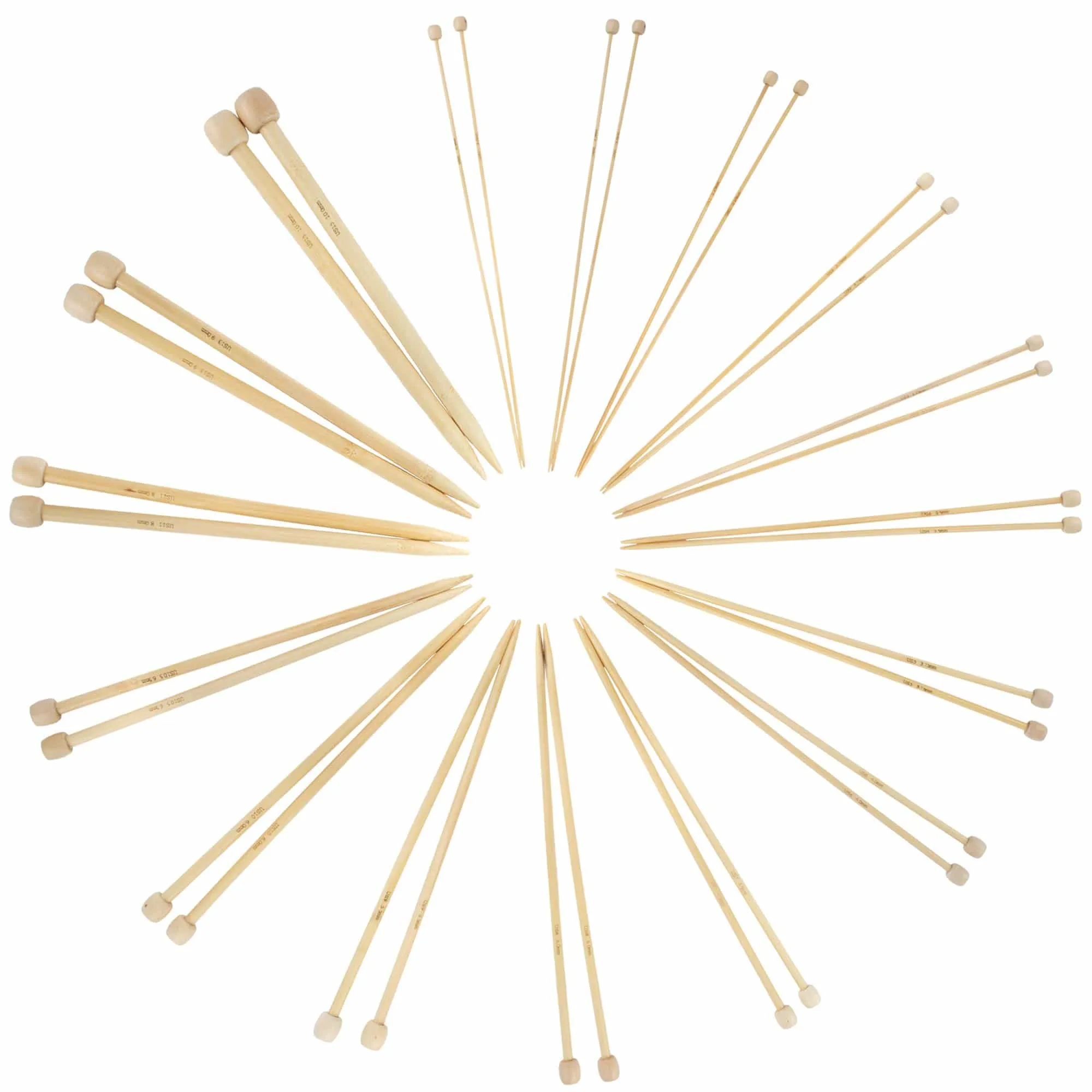 Single Point Bamboo Knitting Needle Sets