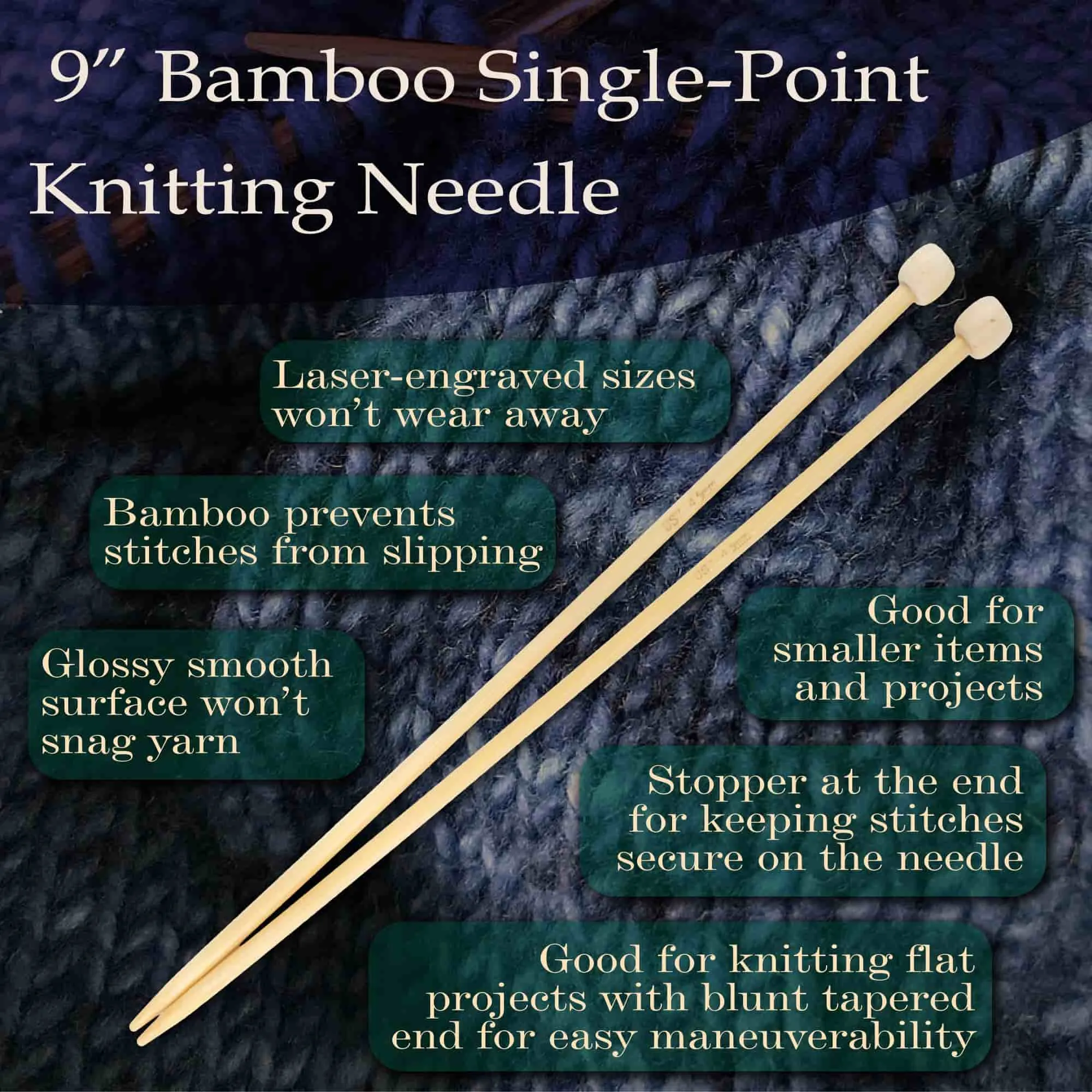 Single Point Bamboo Knitting Needle Sets