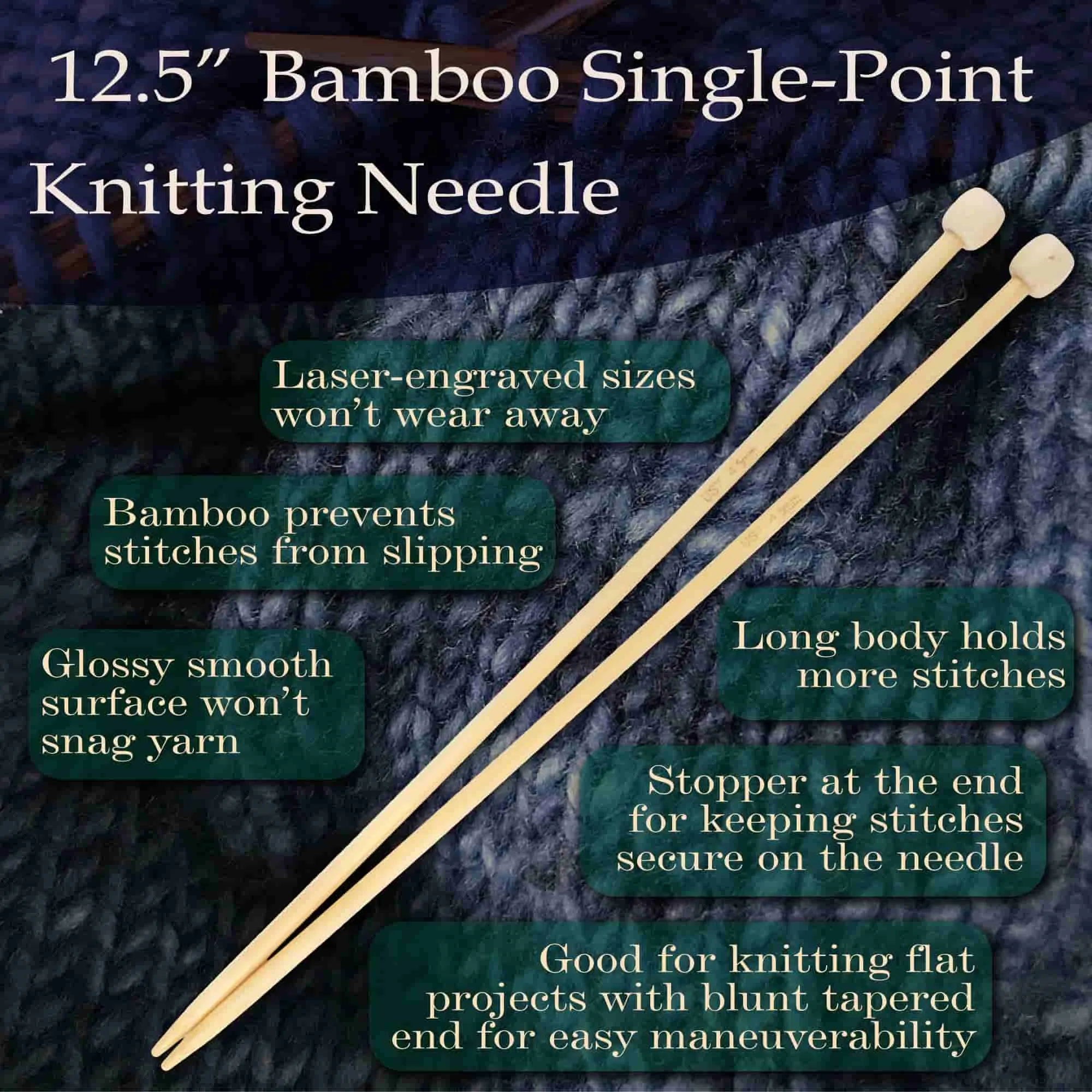 Single Point Bamboo Knitting Needle Sets