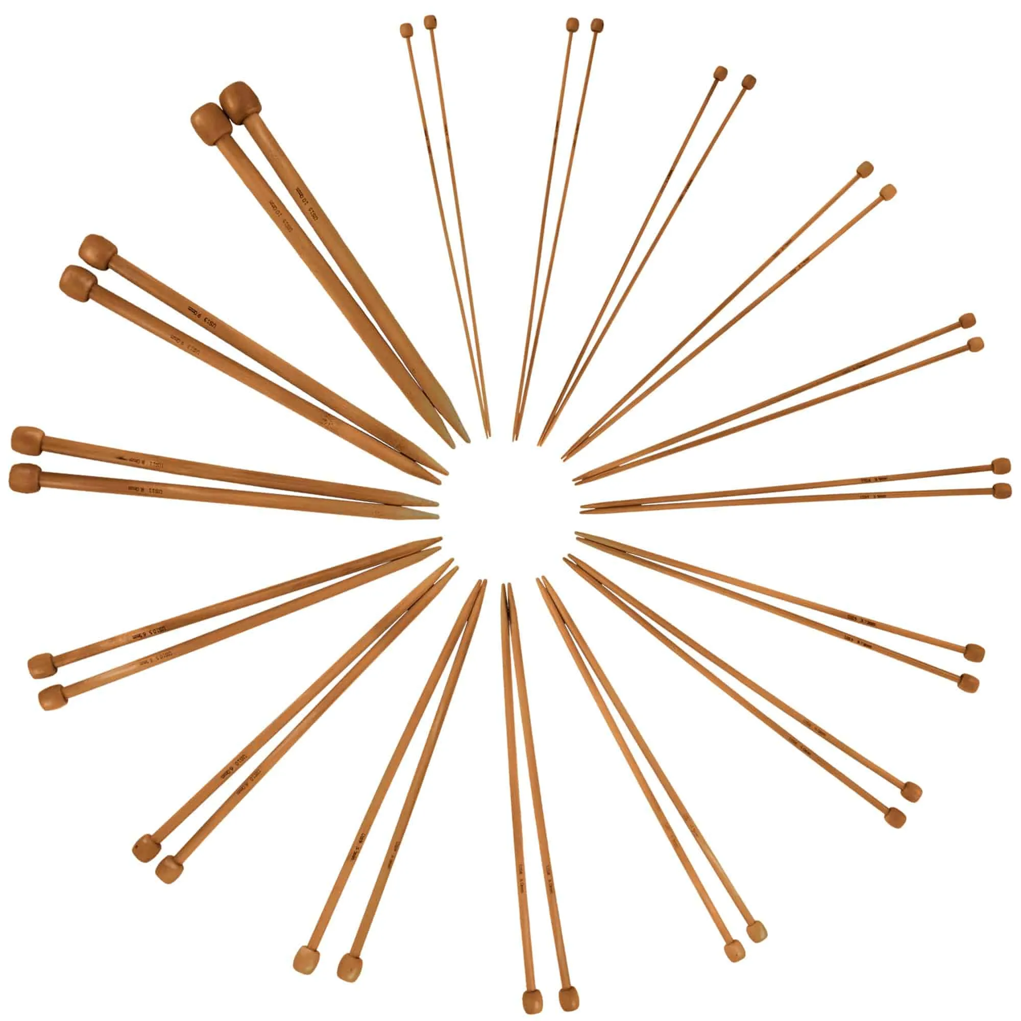 Single Point Bamboo Knitting Needle Sets