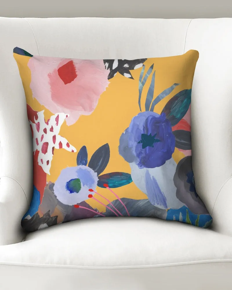 SMF Acrylic Flowers Throw Pillow Case 18"x18"