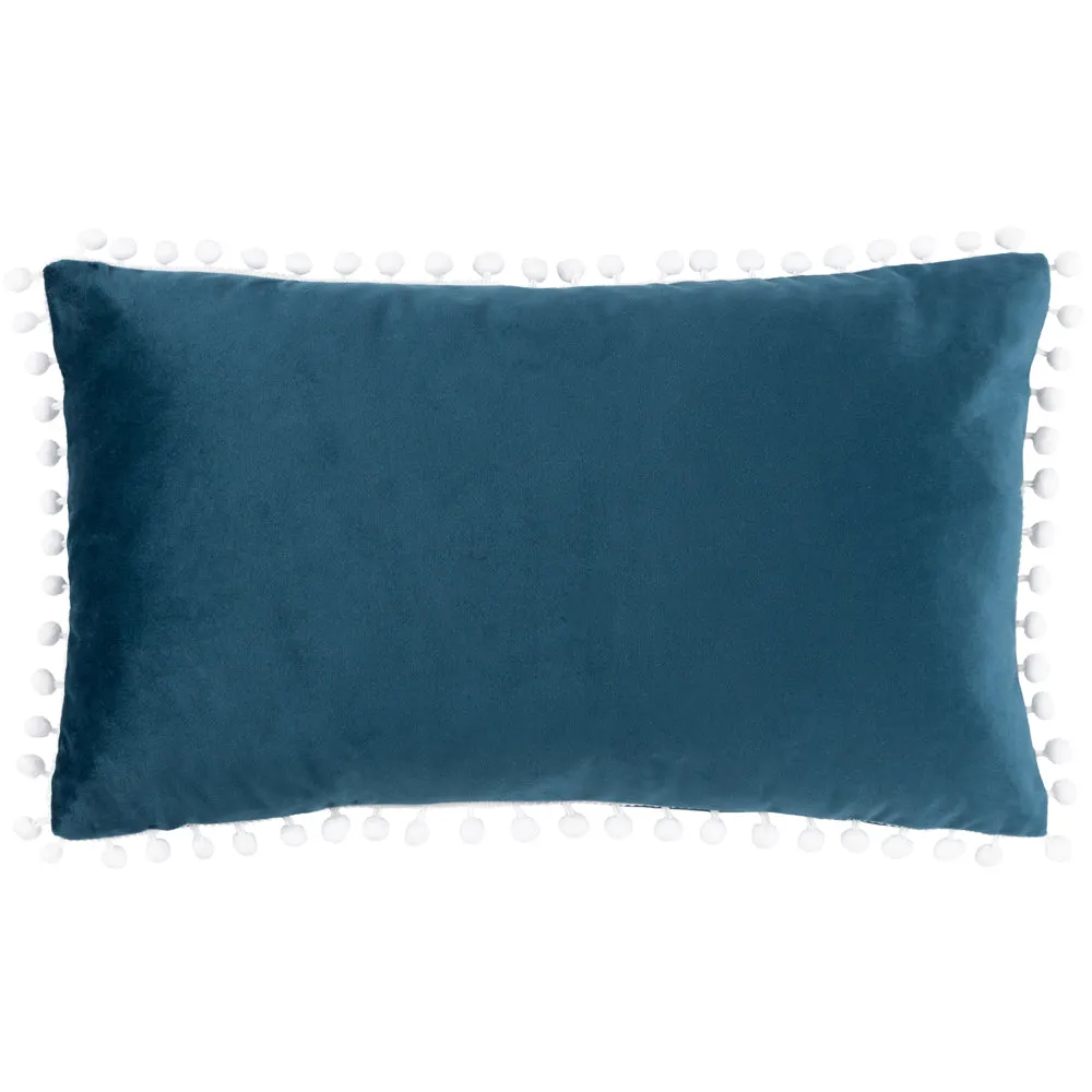 Snowy Village Joy Cushion Cerulean