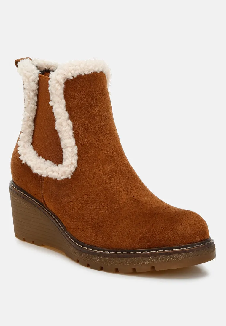 Thunderhoof Faux Fur Lined Chelsea Boots