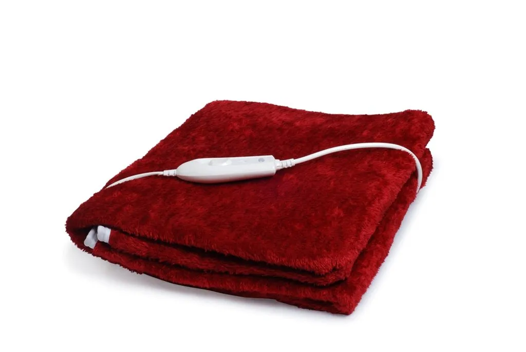 Warm Hug Super Soft Electric Bed Warmer of Single Bed Size (Maroon, 150 x 80cms)