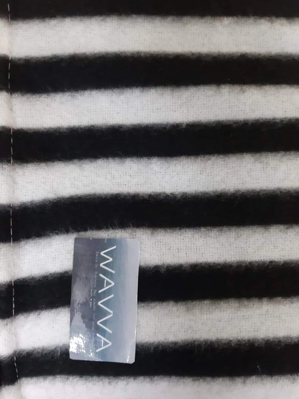 Wavva® Polyester & Polyester Blend 500 TC Blanket (Single Black and White)