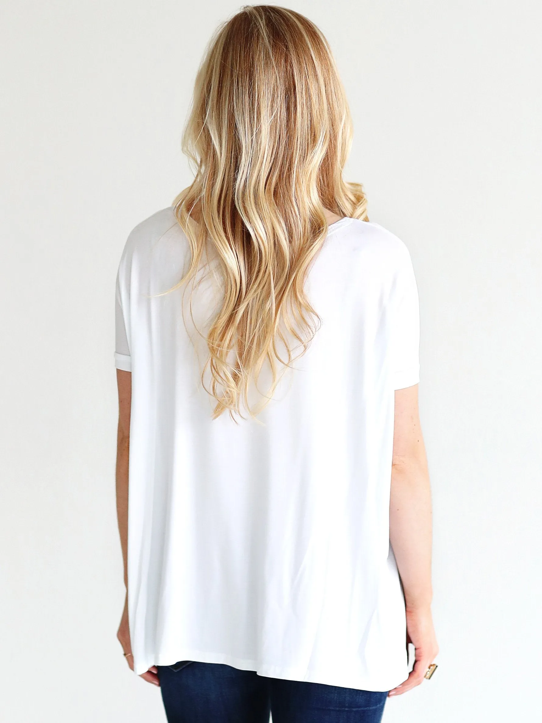 White Short Sleeve Top