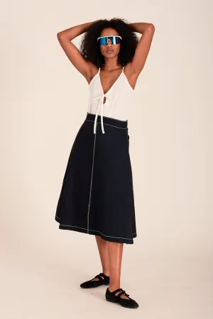 Winnie Skirt Navy Twill