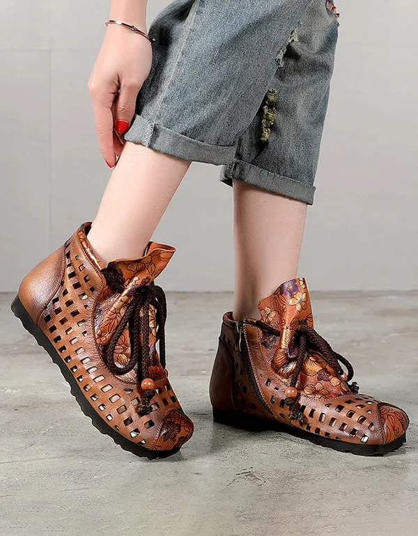 Women's Ethnic Printed Comfortable Retro Boots