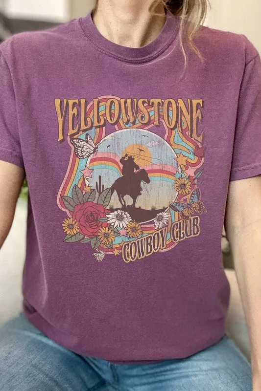 Yellowstone Cowboy Club Comfort Colors Graphic Tee